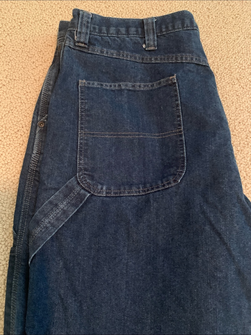 Wrangler Lined Relaxed Fit Dark Blue Jeans Outdoor Workman’s Jeans - Picture 7 of 7